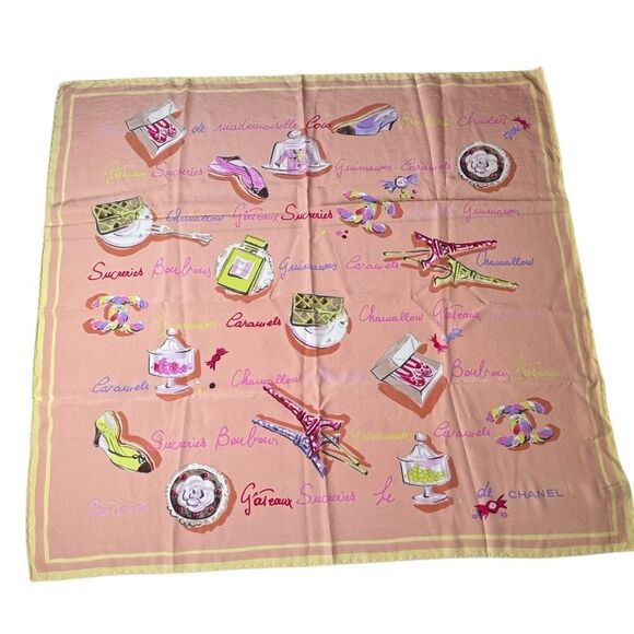Chanel Silk Scarf - Picture 1 of 6